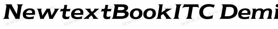 NewtextBookITC DemiV字体转换